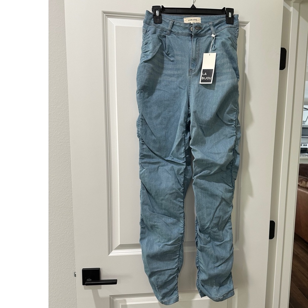 Scrunched jeans